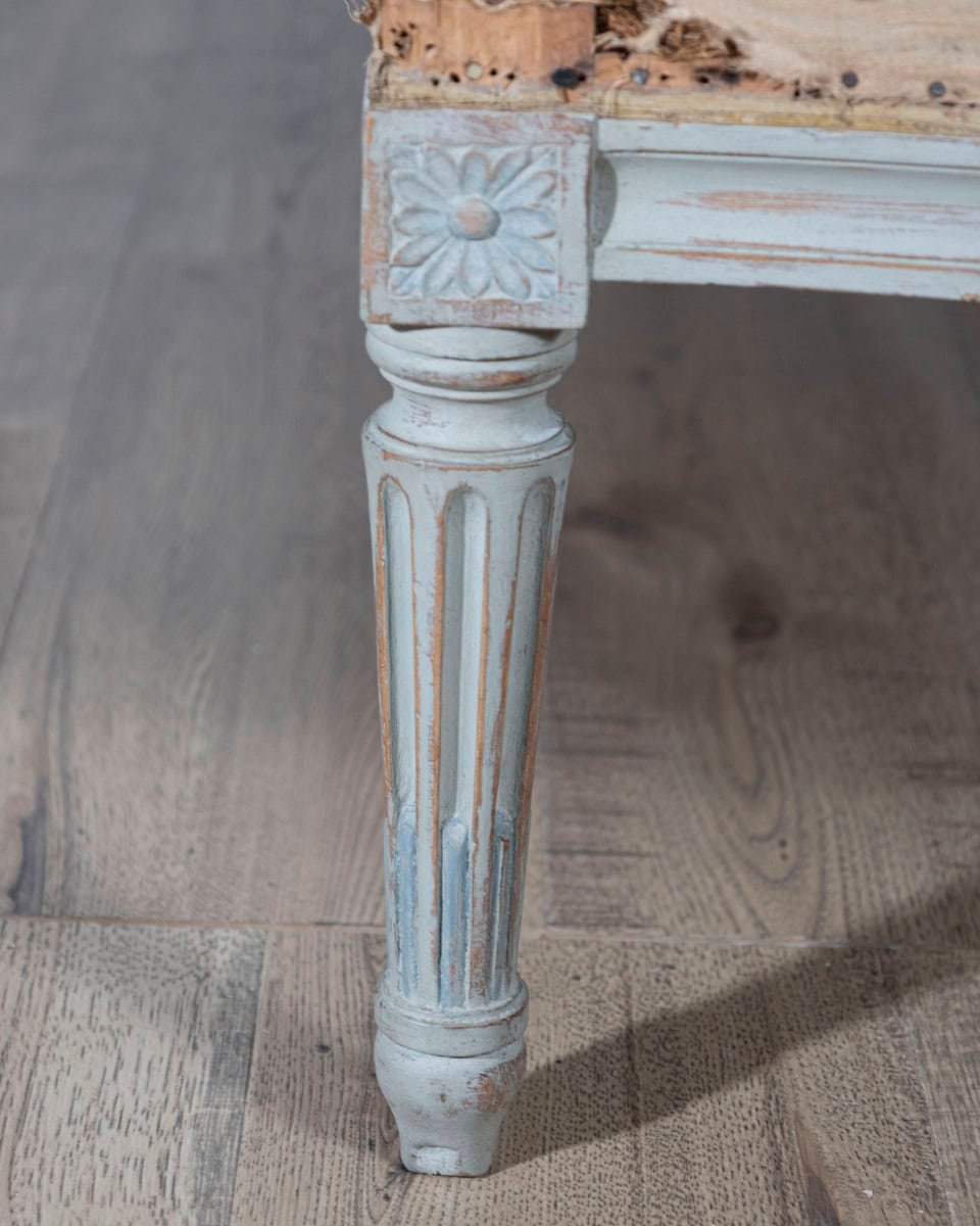 19th Century French Louis XVI Style Painted Lie de Repos - JAA