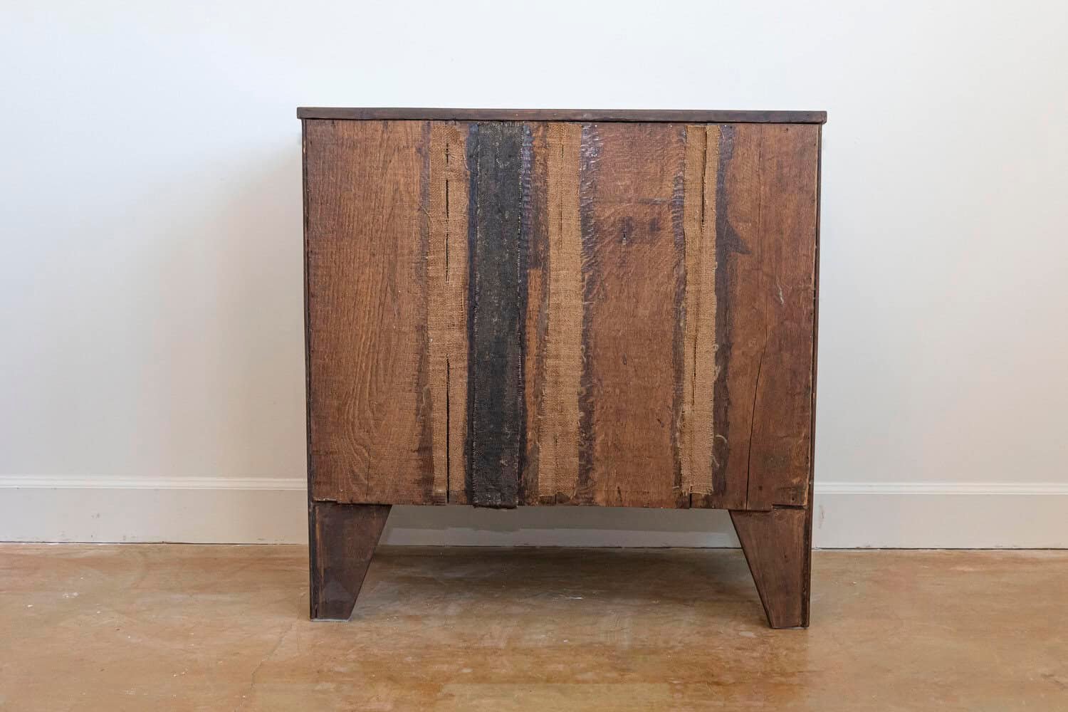 English Burr Walnut Bow Front Chest of Drawers circa 1870 with Bookmatch Veneer - JAA