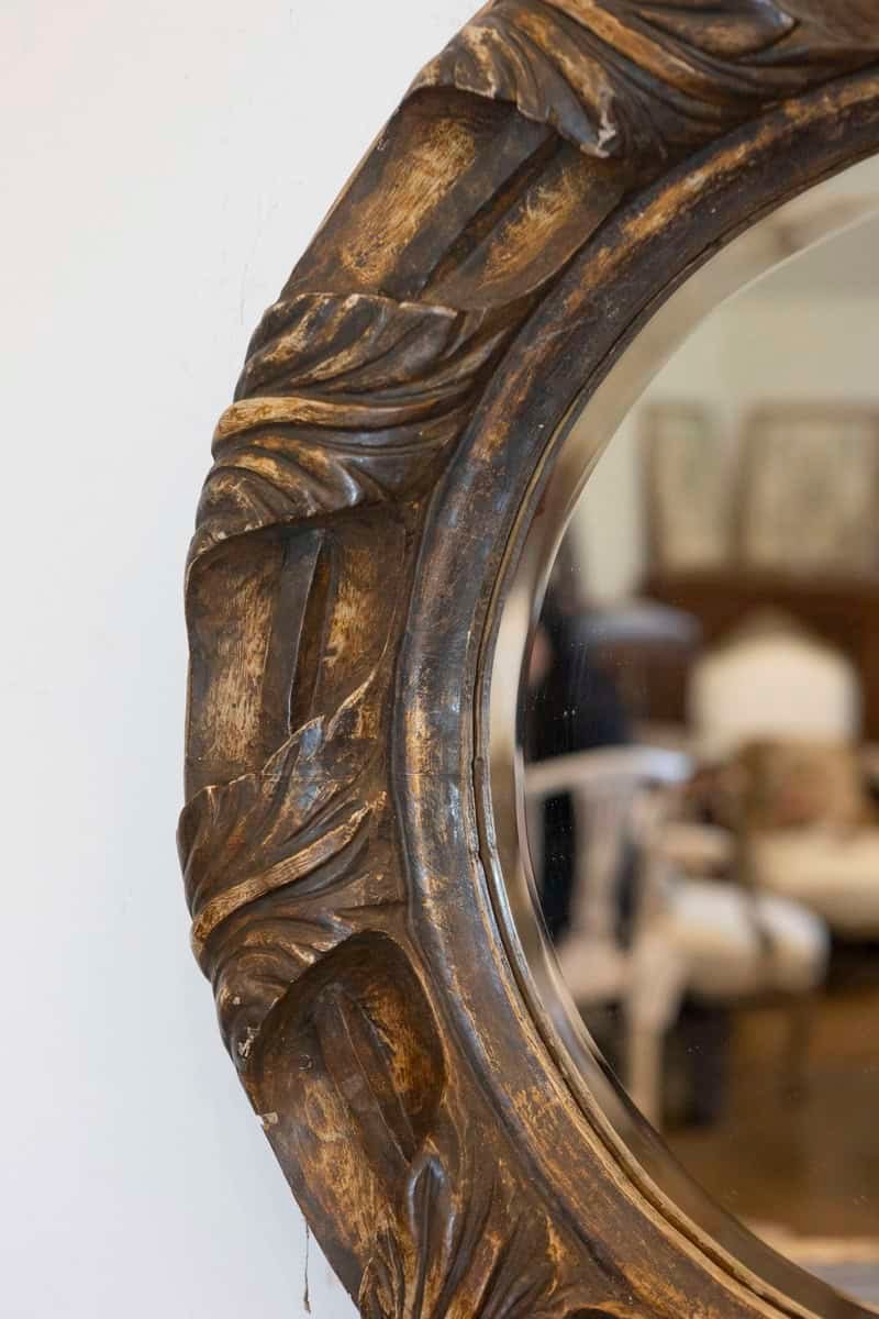 Early 20th Century Italian Renaissance Style Round Mirror - JAA