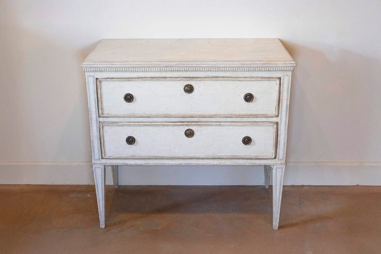 Swedish 19th Century Gustavian Style Chest of Drawers Circa 1890 - JAA