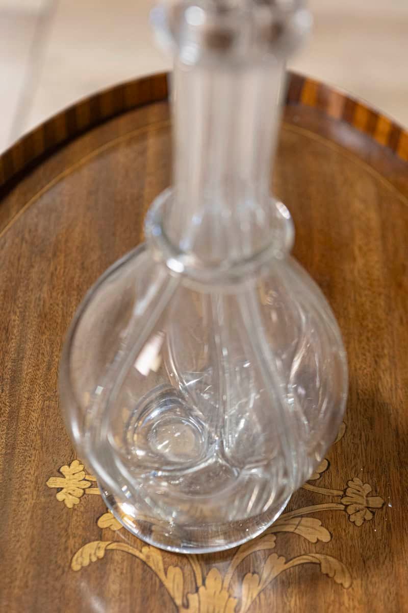 Danish 1900s Walnut Tray Table with Ash Foliage Marquetry and Removable Top - JAA