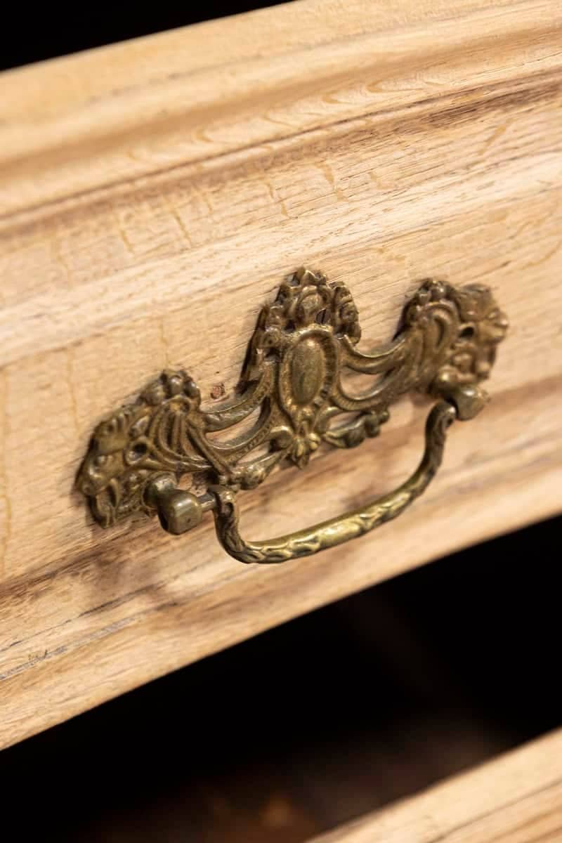 18th Century French Provincial Commode — Walnut with Brass - JAA