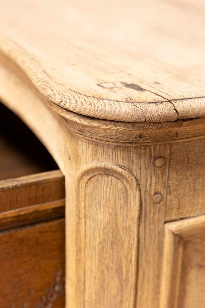 18th Century French Provincial Commode — Walnut with Brass - JAA