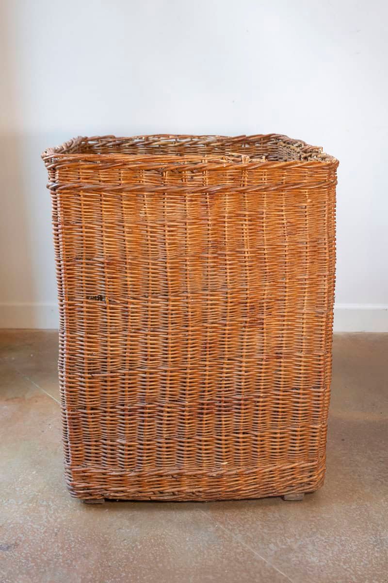 English Early 20th Century Wicker Advertising Basket — Schweppes - JAA