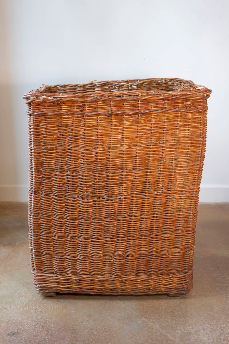 English Early 20th Century Wicker Advertising Basket — Schweppes - JAA