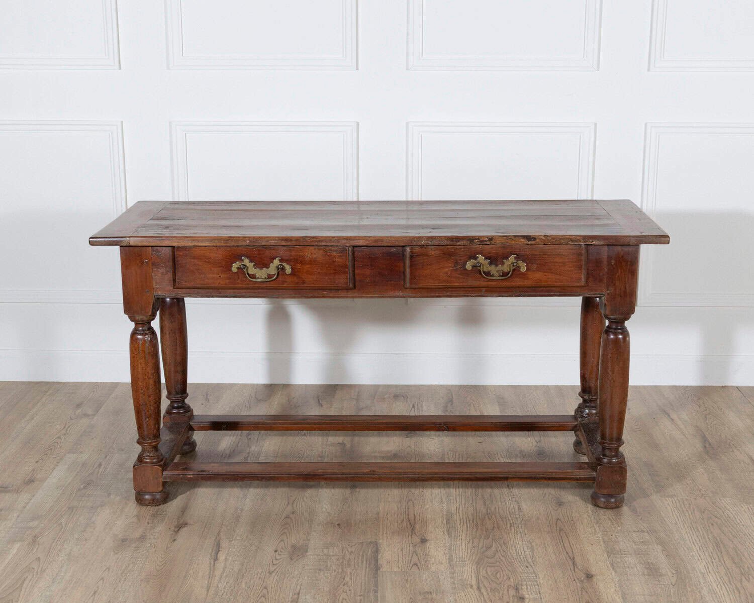18th-Century Fruitwood Console Table with Two Drawers - JAA