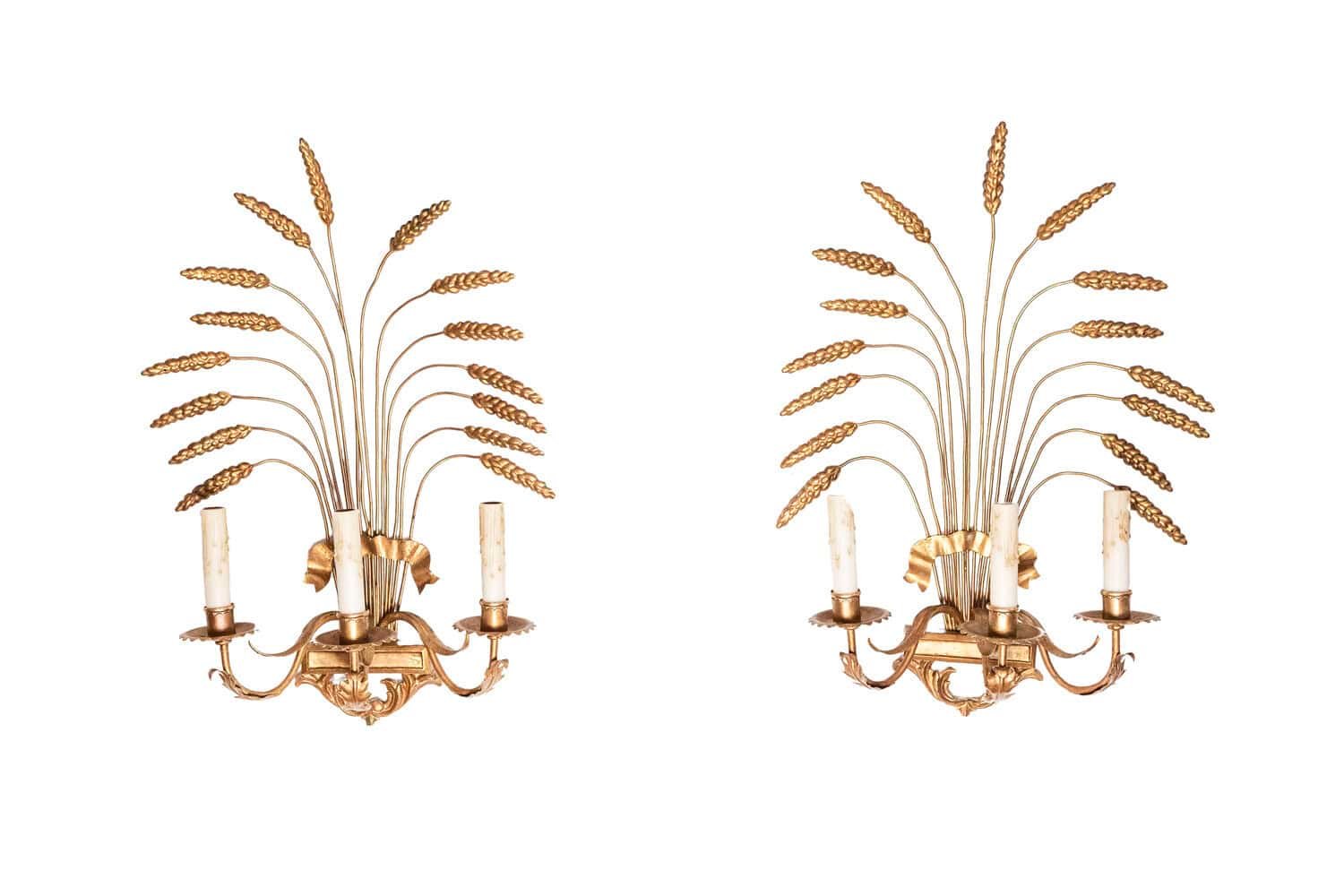 Pair of 20th Century French Sconces - Inspired By Coco Chanel