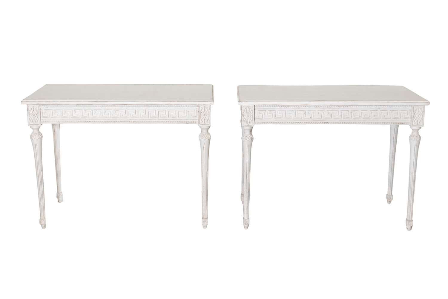 Pair of 19th Century Swedish Console Tables
