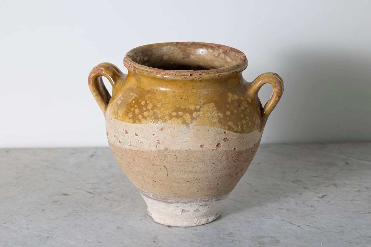 19th Century French Provincial Glazed Pottery Vessel - JAA