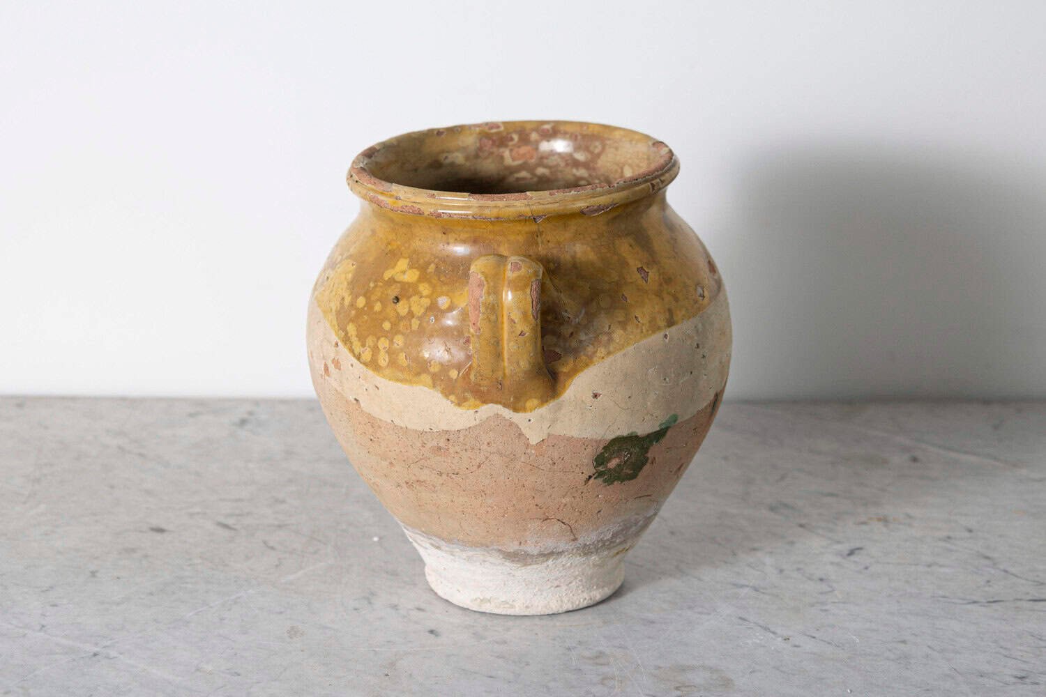 19th Century French Provincial Glazed Pottery Vessel - JAA