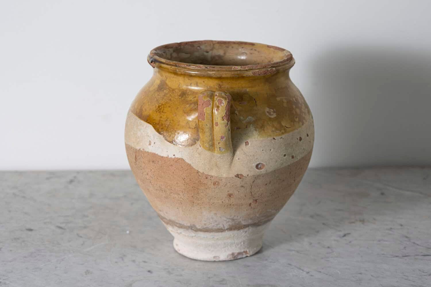 19th Century French Provincial Glazed Pottery Vessel - JAA