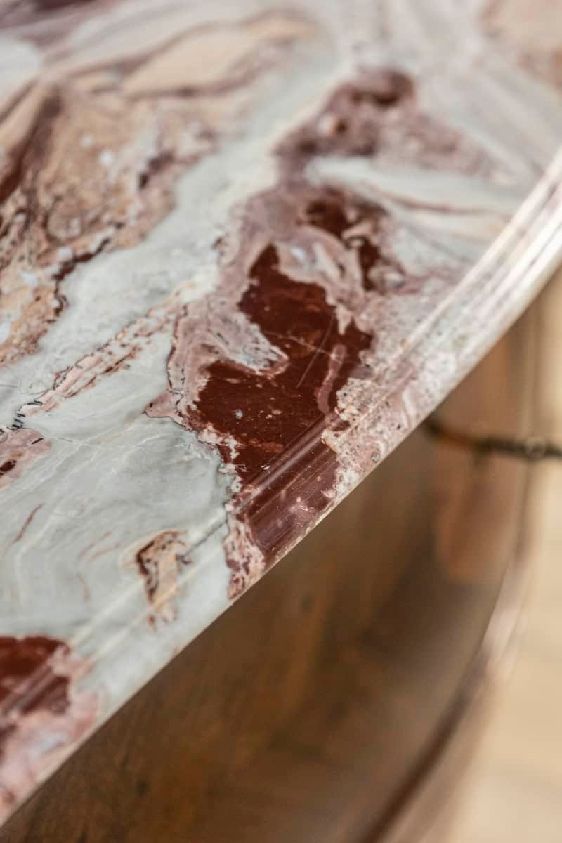 Italian Early 20th Century Rococo Style Walnut Commodes with Marble Tops, Pair, c.1900 - JAA