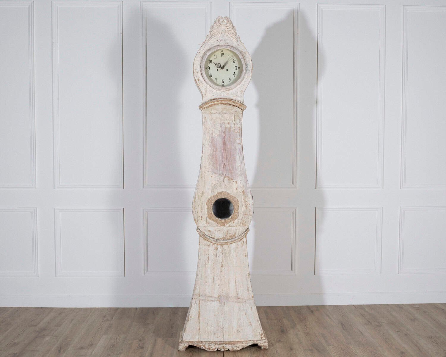 Swedish 1820s Mora Clock with Original Paint and Mechanism - JAA