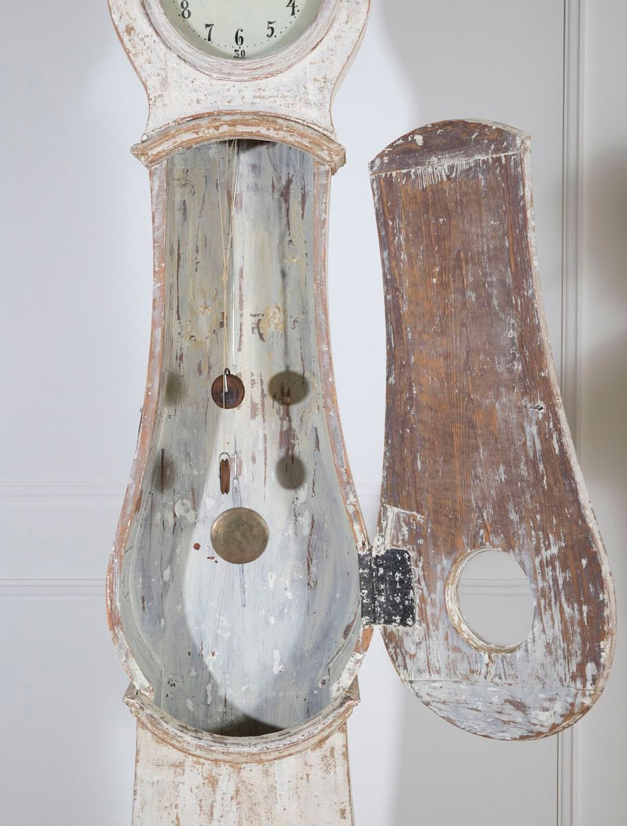Swedish 1820s Mora Clock with Original Paint and Mechanism - JAA