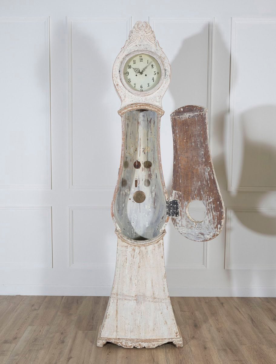 Swedish 1820s Mora Clock with Original Paint and Mechanism - JAA