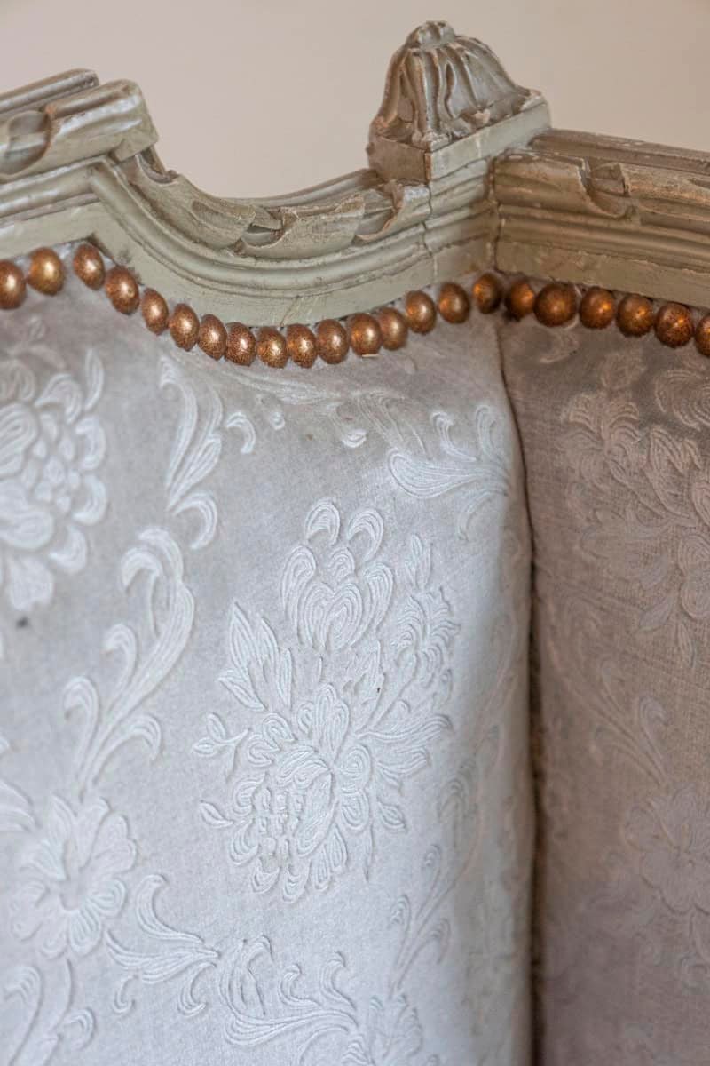 French Louis XVI Style Bergères à Oreilles with Carved Motifs and Upholstery - JAA