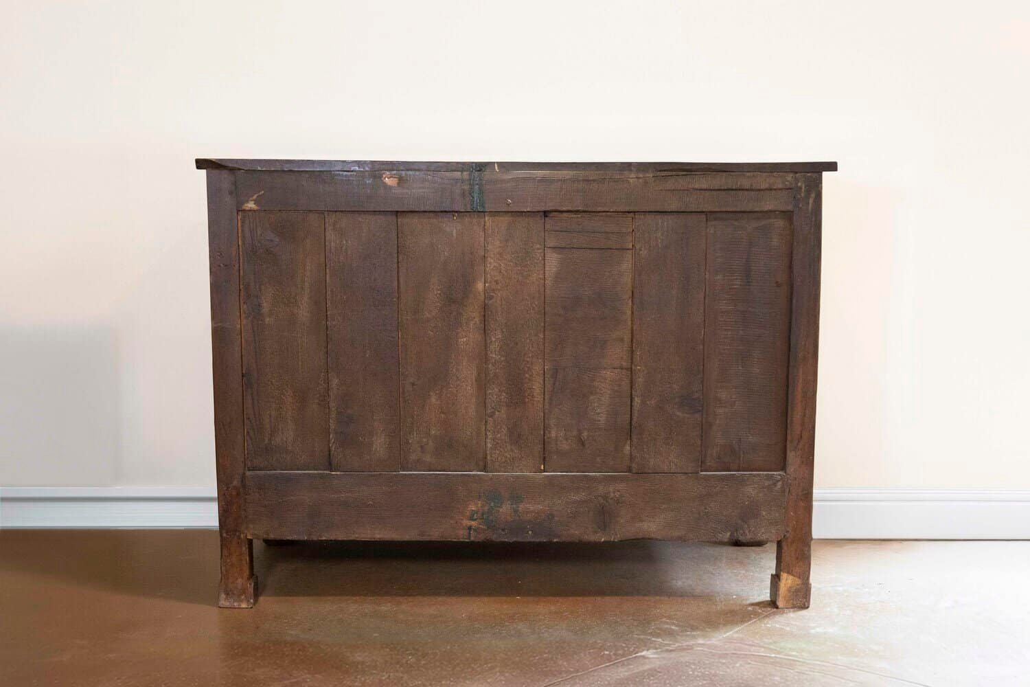 Italian 19th Century Walnut Buffet with Three Drawers over Two Molded Doors - JAA