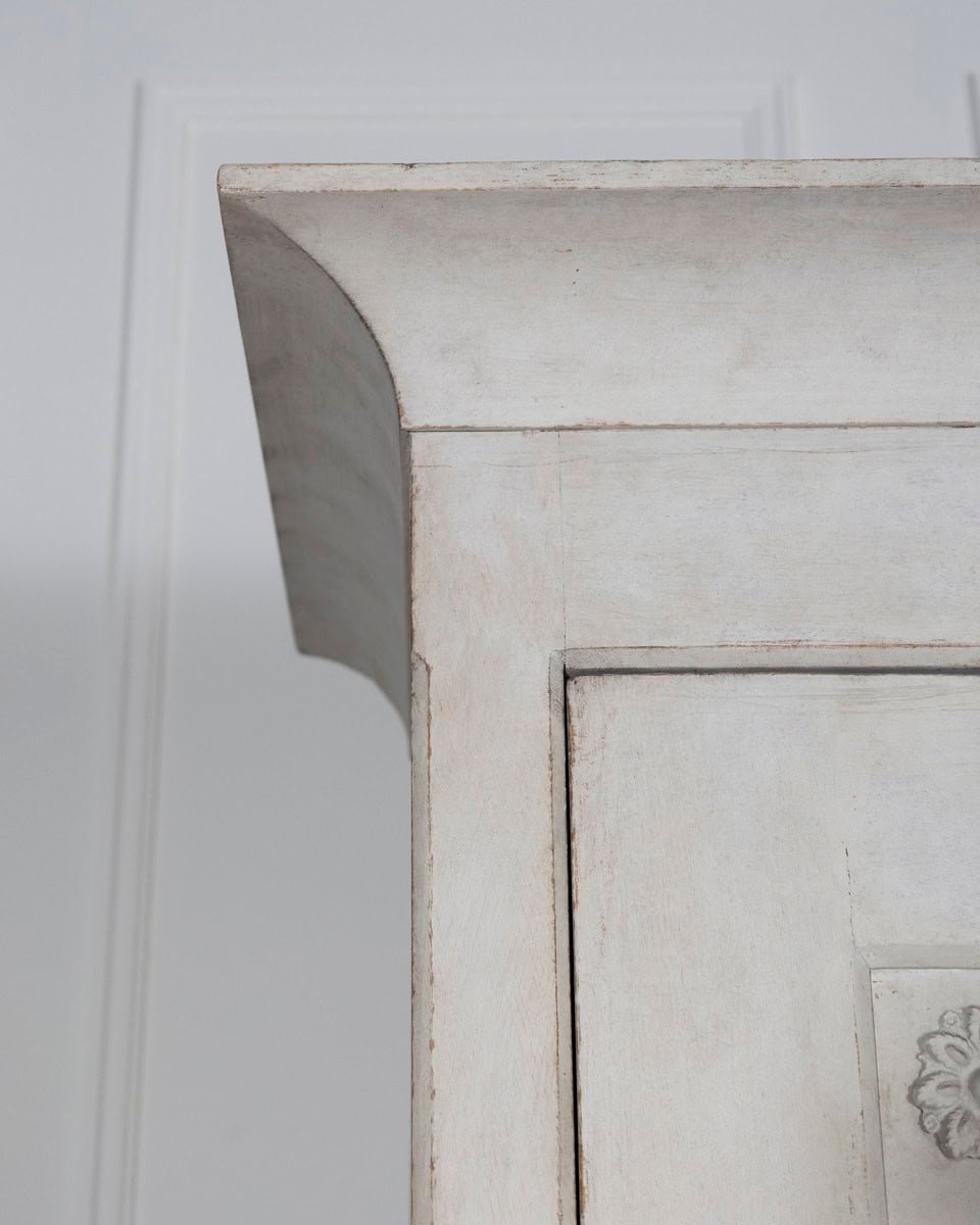 Swedish Painted Linen Closet with Shelves, Circa 1890 - JAA