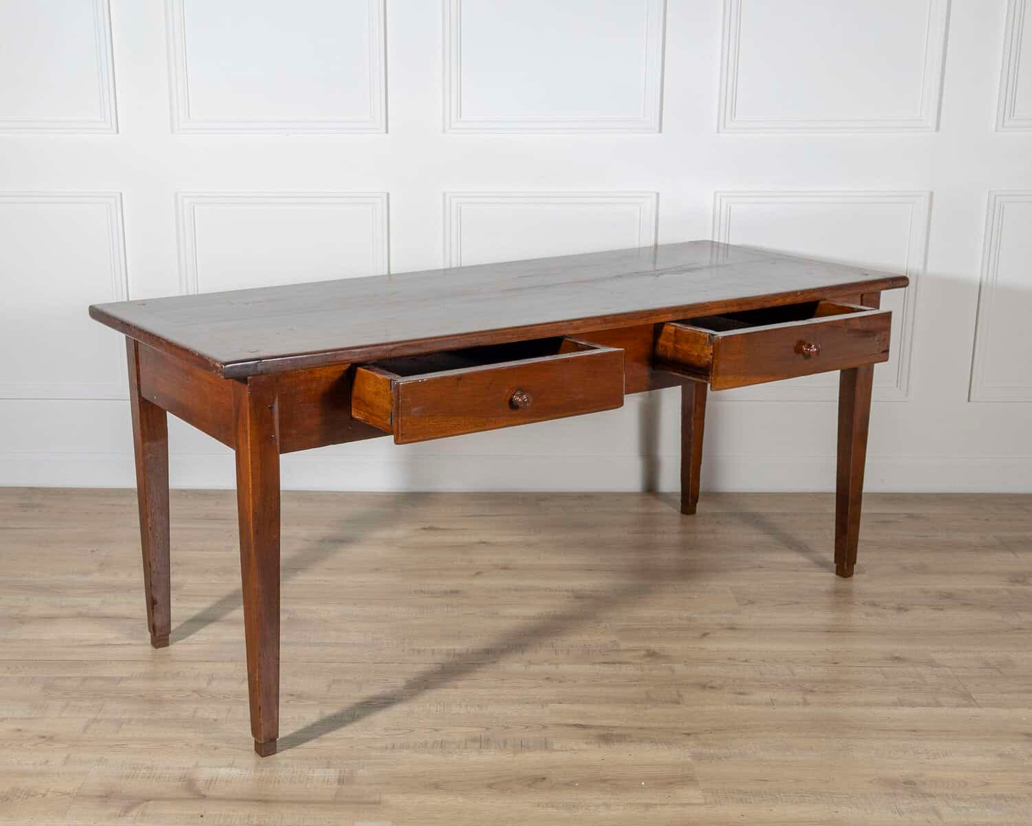 Late 18th-Century Italian Neoclassical Walnut Writing Table - JAA