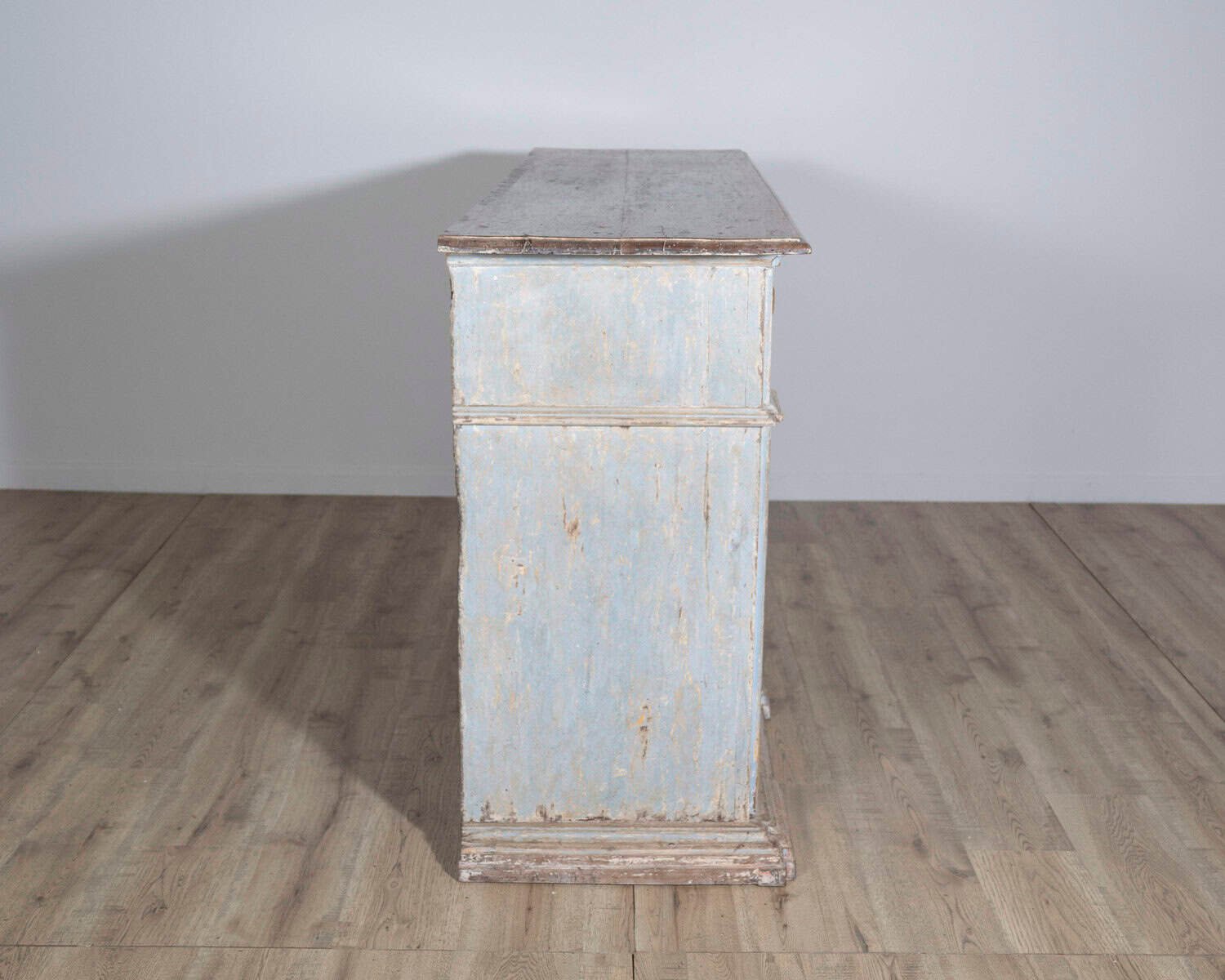 18th Century Italian Painted Sideboard from Umbria with Walnut Top - JAA