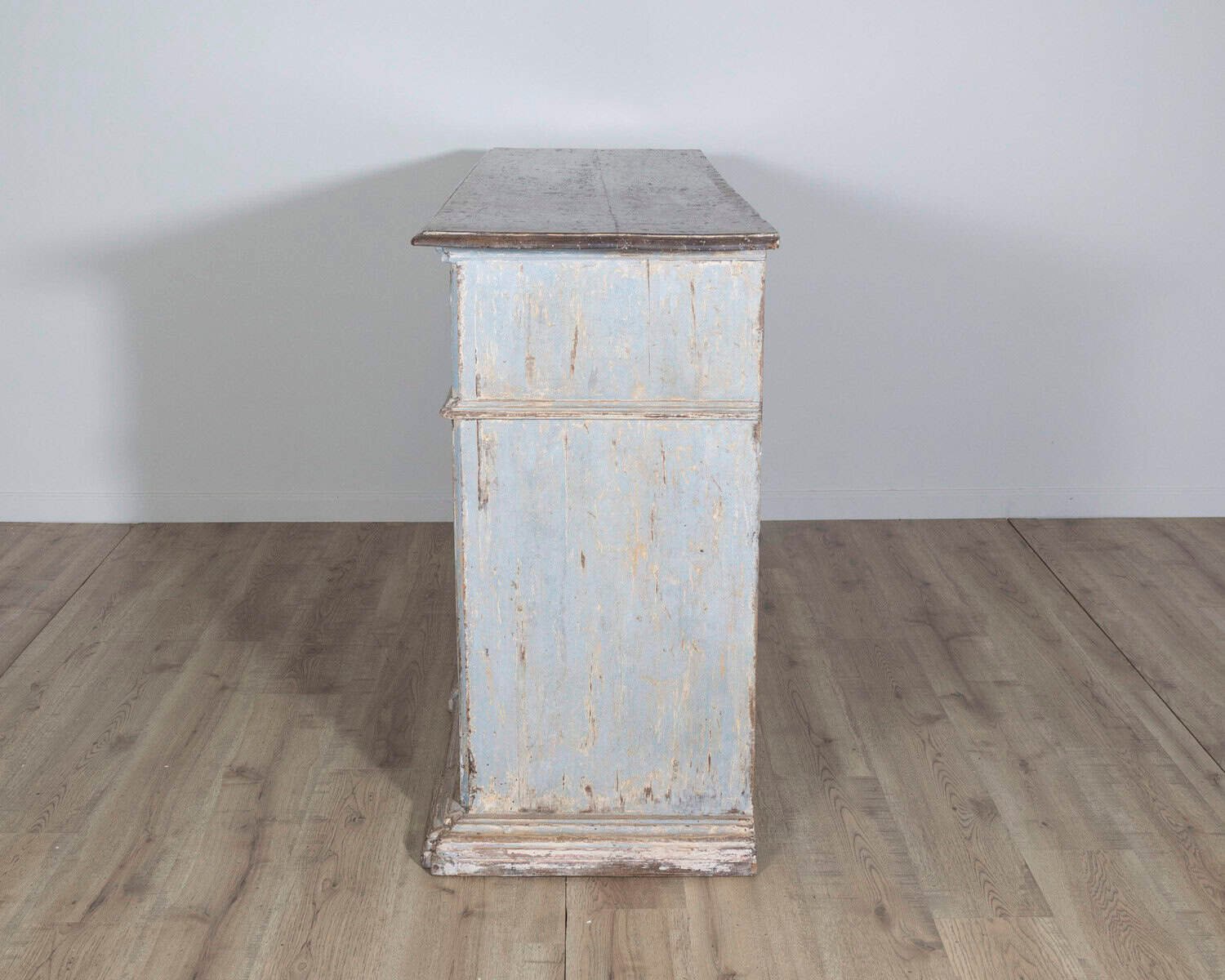 18th Century Italian Painted Sideboard from Umbria with Walnut Top - JAA