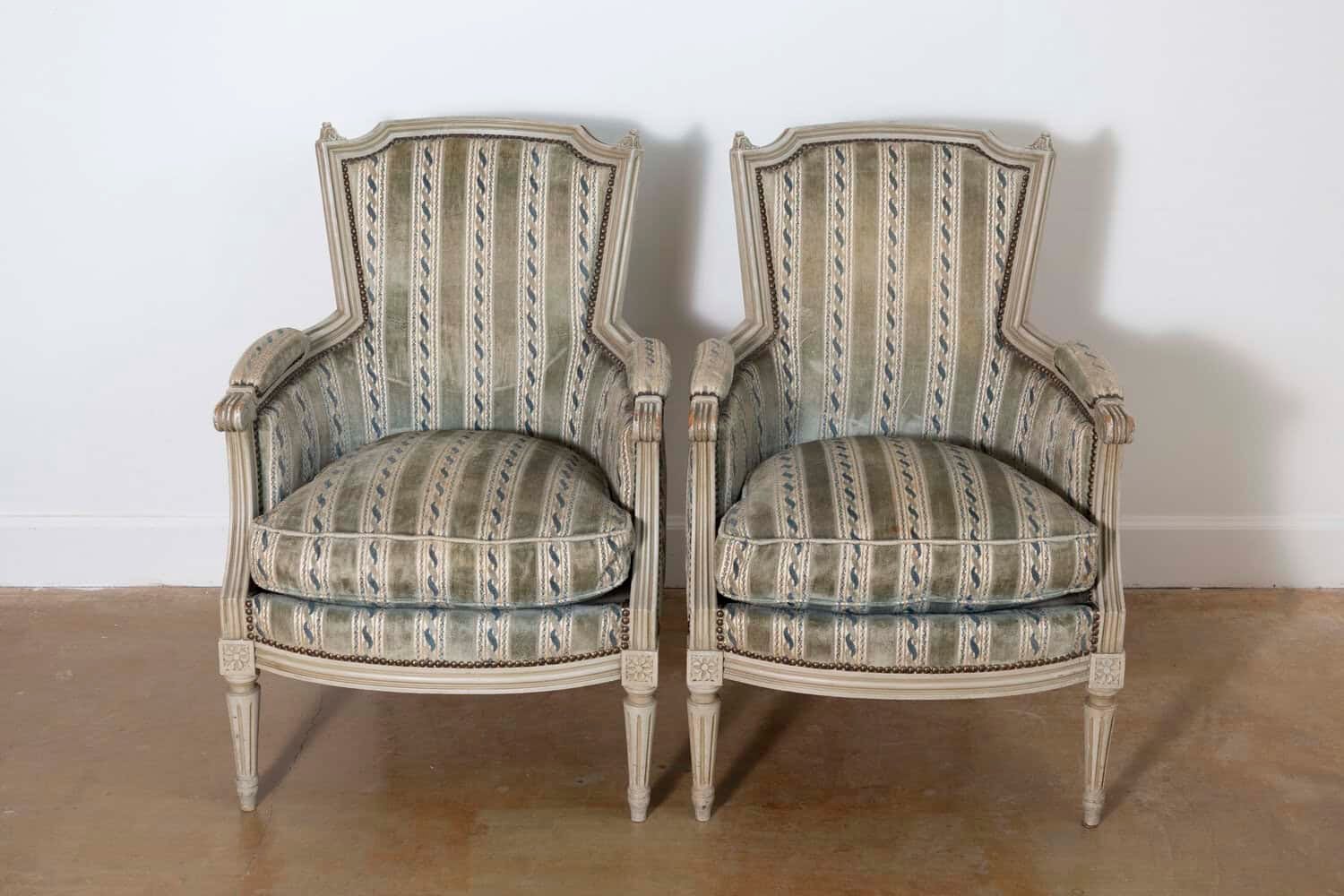 Pair of 20th Century French Bergeres - JAA
