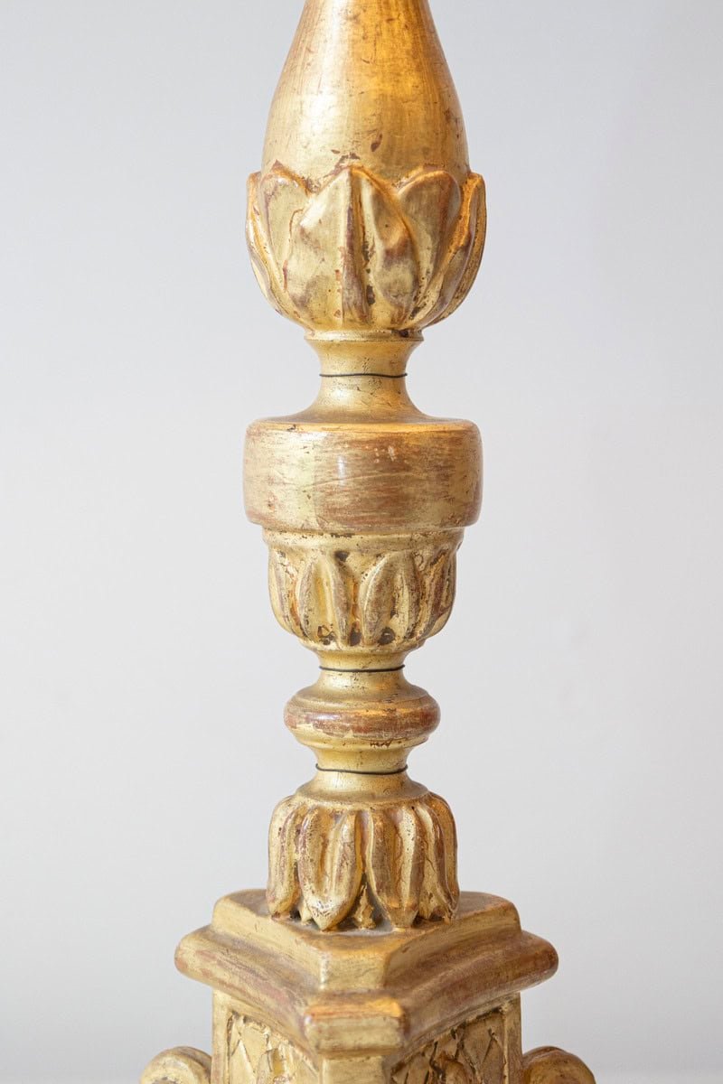 20th Century French Giltwood Table Lamp - JAA