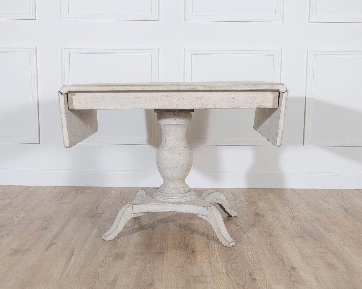 Swedish Painted Pedestal Drop-Leaf Table, circa 1880 - JAA