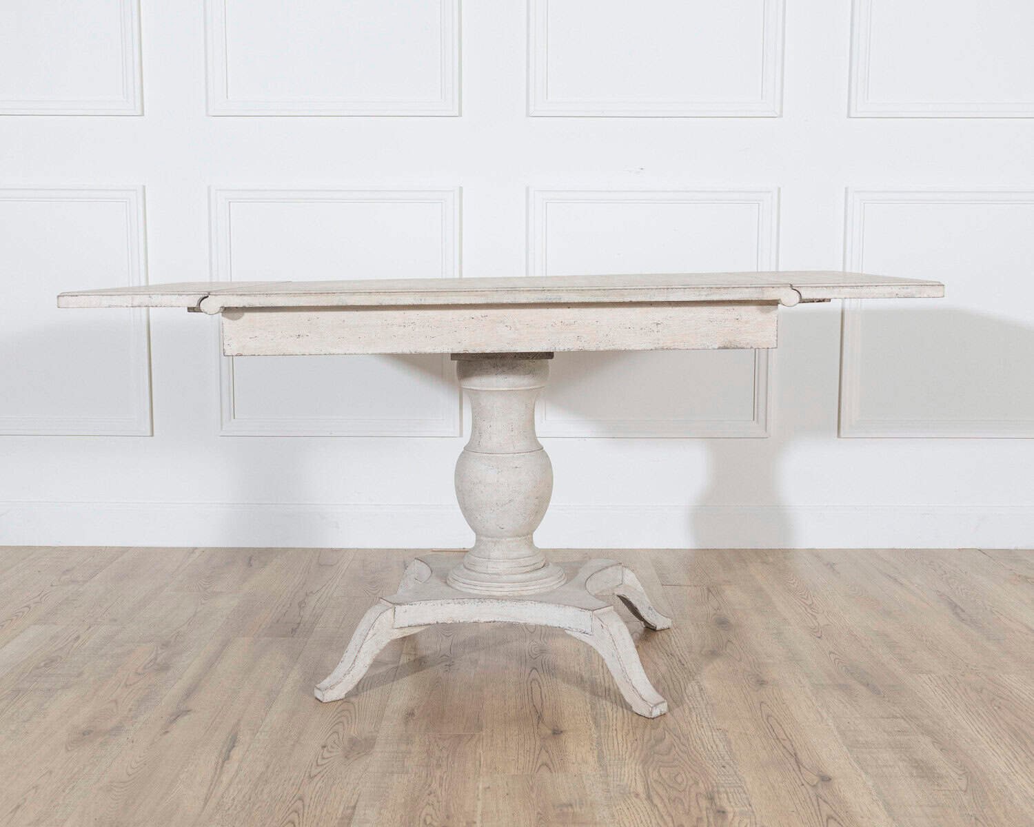 Swedish Painted Pedestal Drop-Leaf Table, circa 1880 - JAA