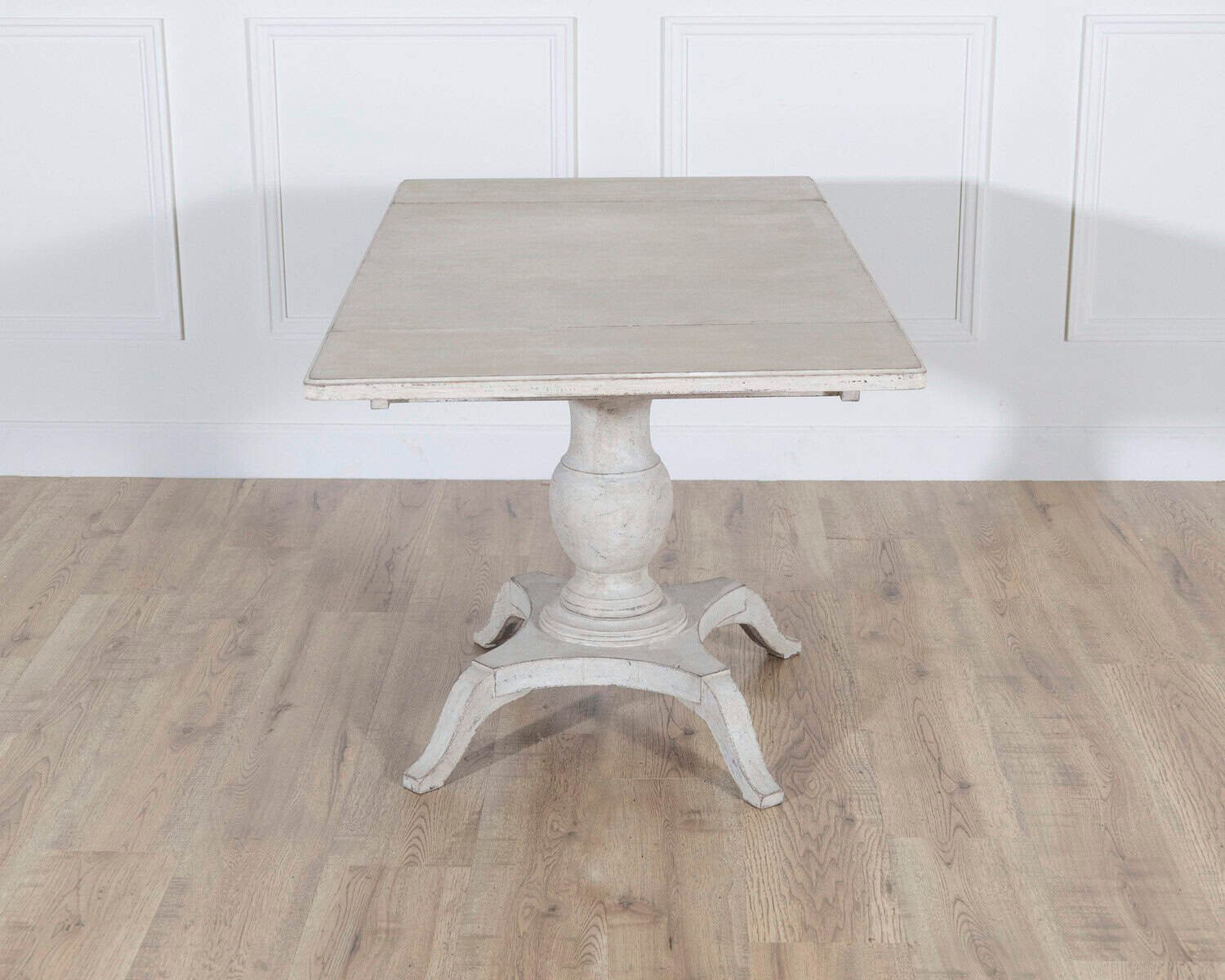 Swedish Painted Pedestal Drop-Leaf Table, circa 1880 - JAA
