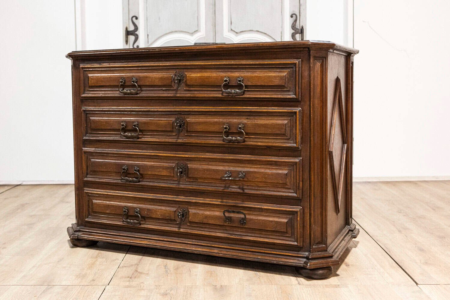 17th Century Italian Baroque Walnut Commode — Rare Period Piece - JAA