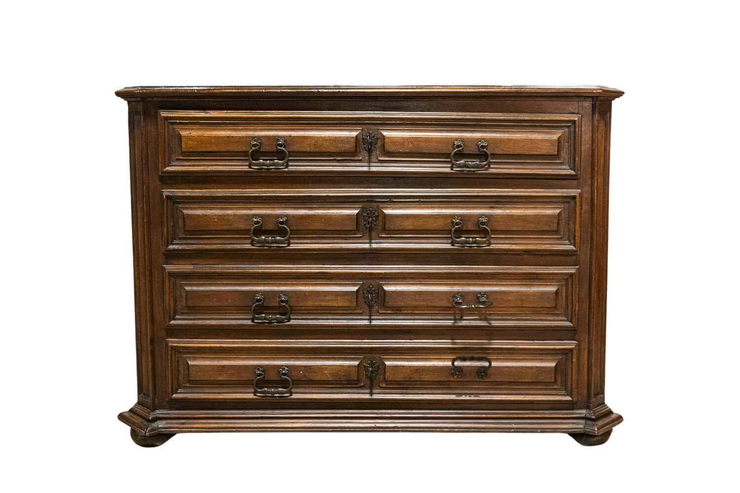 17th Century Italian Baroque Walnut Commode — Rare Period Piece