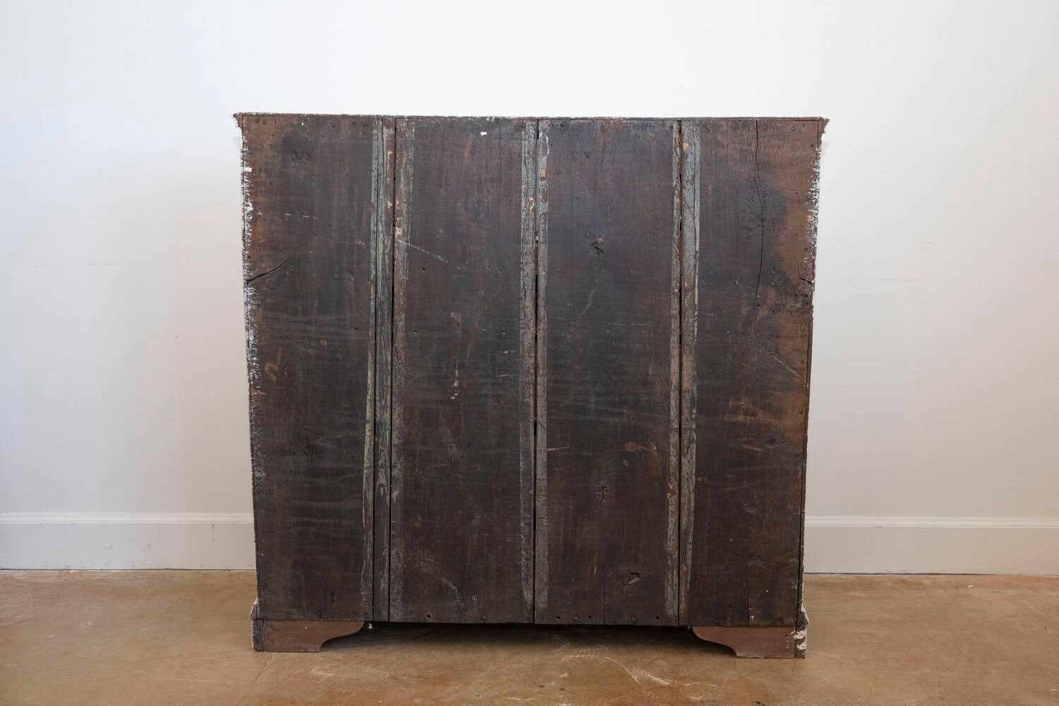 Swedish Gustavian 1790s Painted Slant-Front Desk with Carved Diamond Motifs - JAA