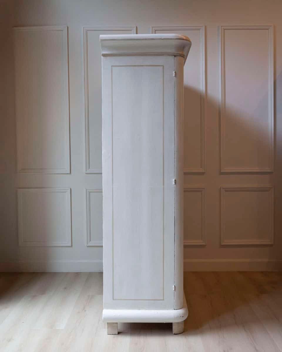 On Hold - Lacquered Two-Door Wardrobe in Ivory and Turtledove Tones - JAA