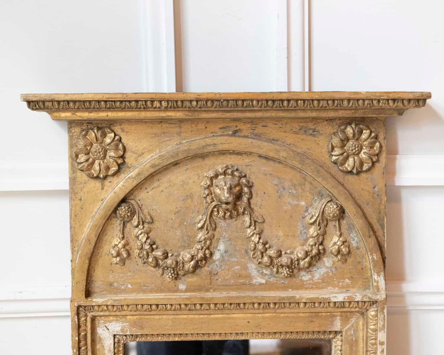 Early 19th Century Late Gustavian Giltwood Mirror, Stockholm - JAA