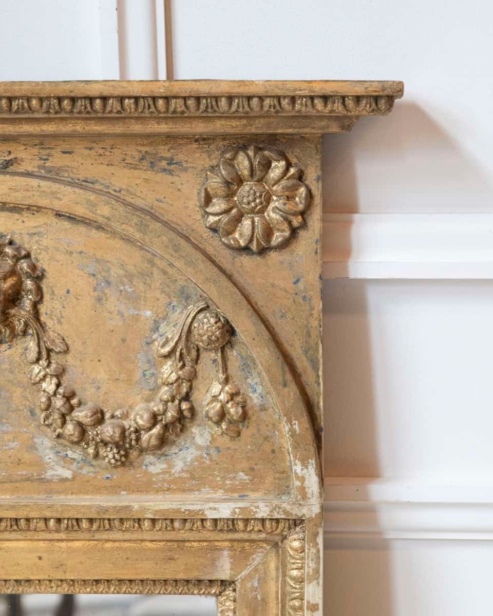 Early 19th Century Late Gustavian Giltwood Mirror, Stockholm - JAA