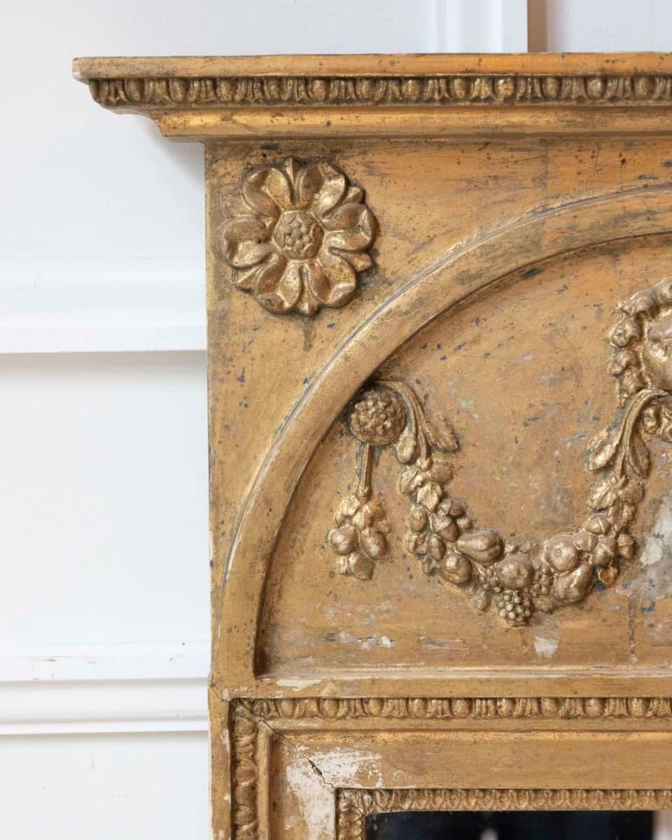 Early 19th Century Late Gustavian Giltwood Mirror, Stockholm - JAA