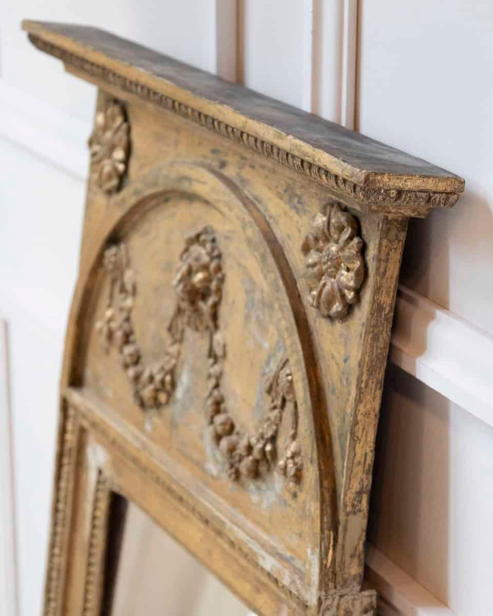 Early 19th Century Late Gustavian Giltwood Mirror, Stockholm - JAA