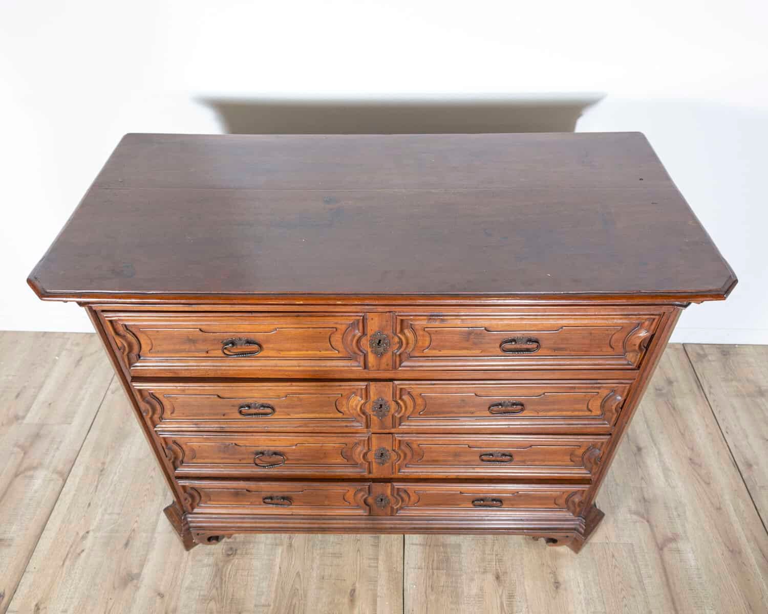 Late 17th Century, Lombard Louis XIV Walnut Canterano with Writing Cabinet - JAA