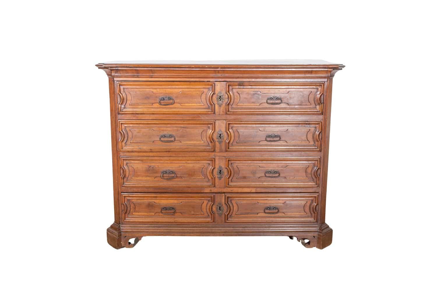 Late 17th Century, Lombard Louis XIV Walnut Canterano with Writing Cabinet - JAA