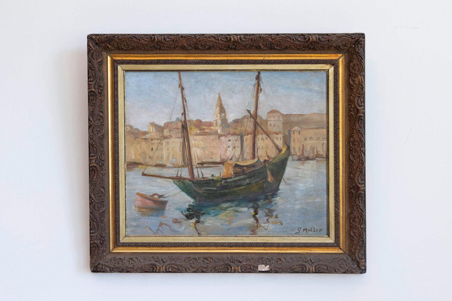 French 20th Century Oil on Panel 