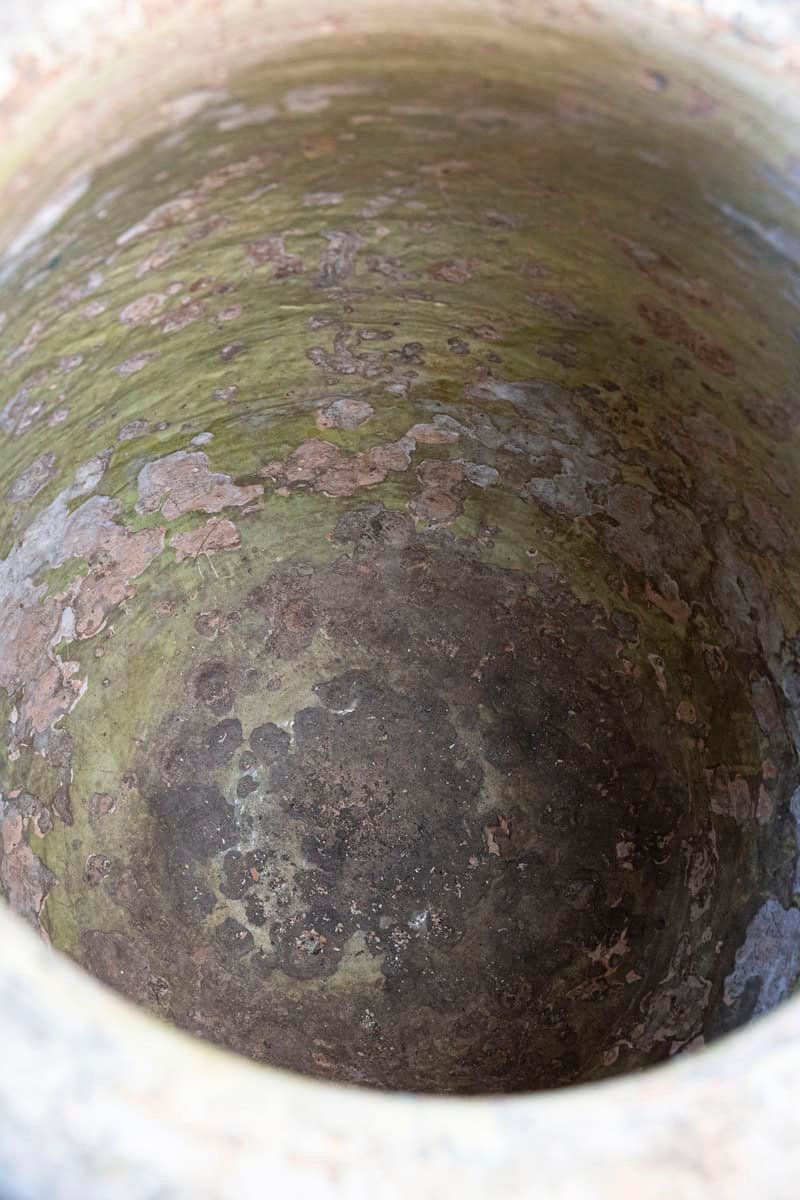 French Provincial 19th Century Glazed Terracotta Biot Olive Oil Jar - JAA