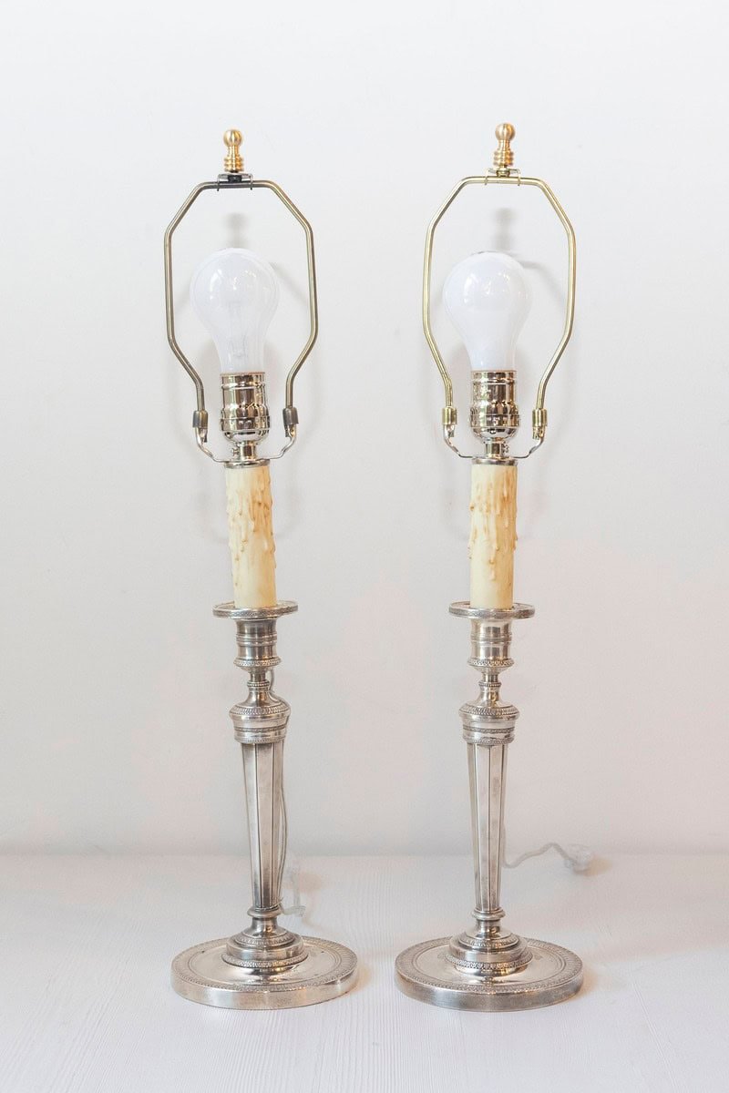 ON HOLD - Pair of 19th Century French Lamps - JAA