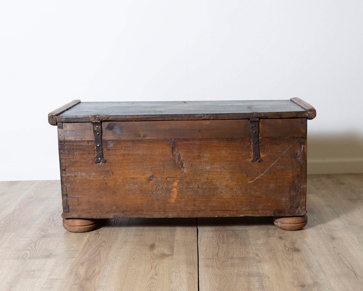 Alpine 19th Century Folk Art Painted Chest with Floral Motifs, Dated 1835 - JAA