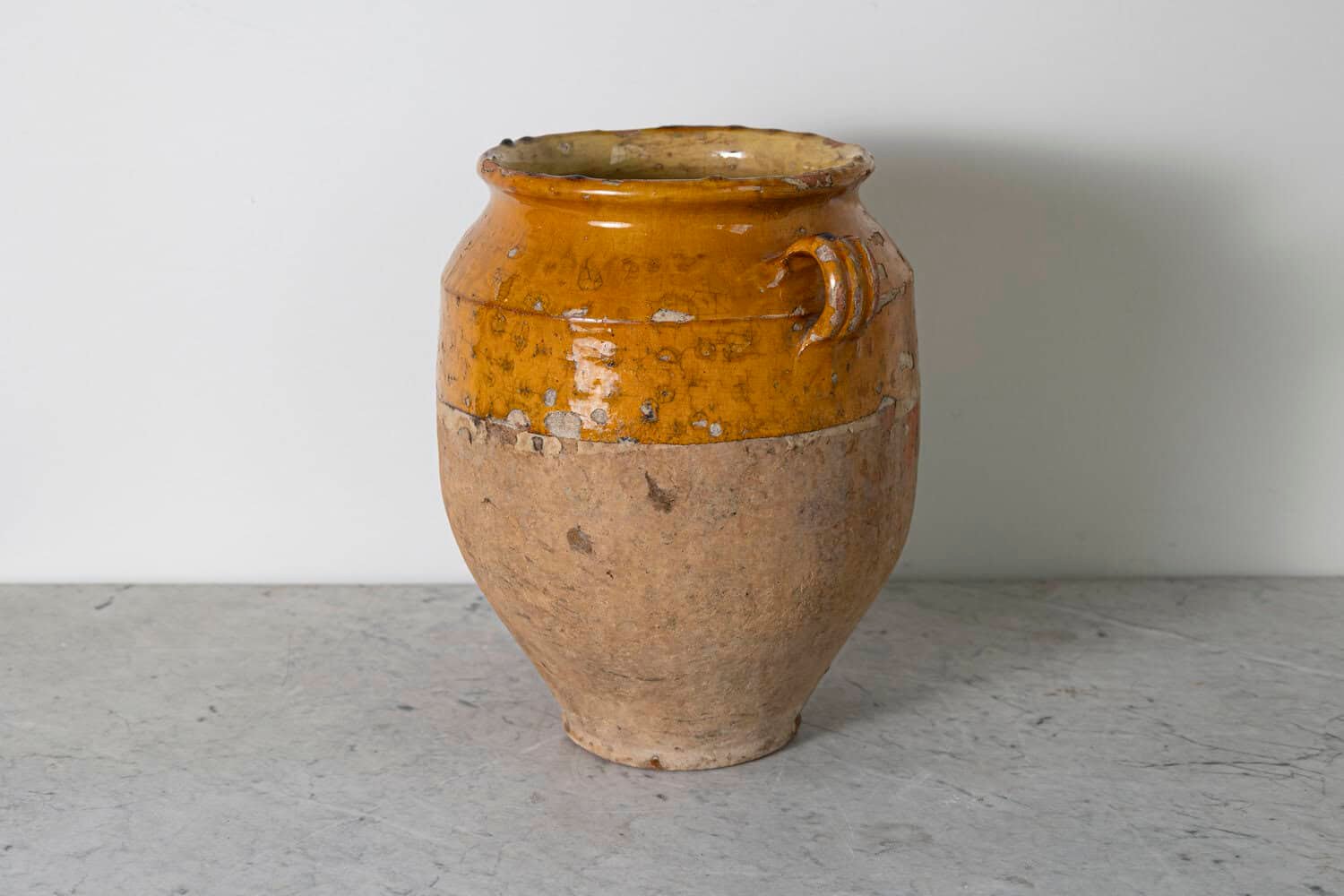 19th Century French Provincial Glazed Pottery Vessel - JAA