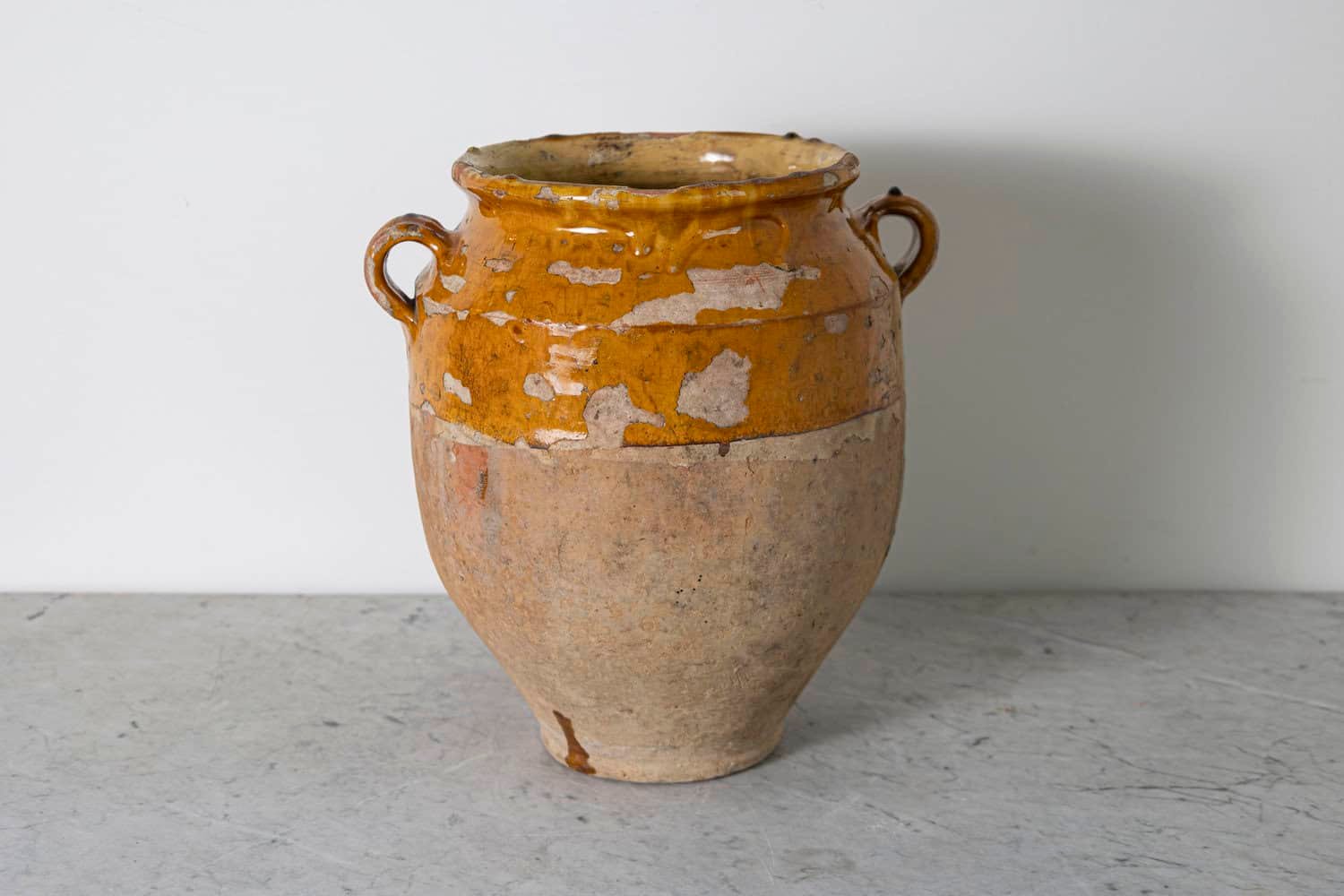 19th Century French Provincial Glazed Pottery Vessel - JAA