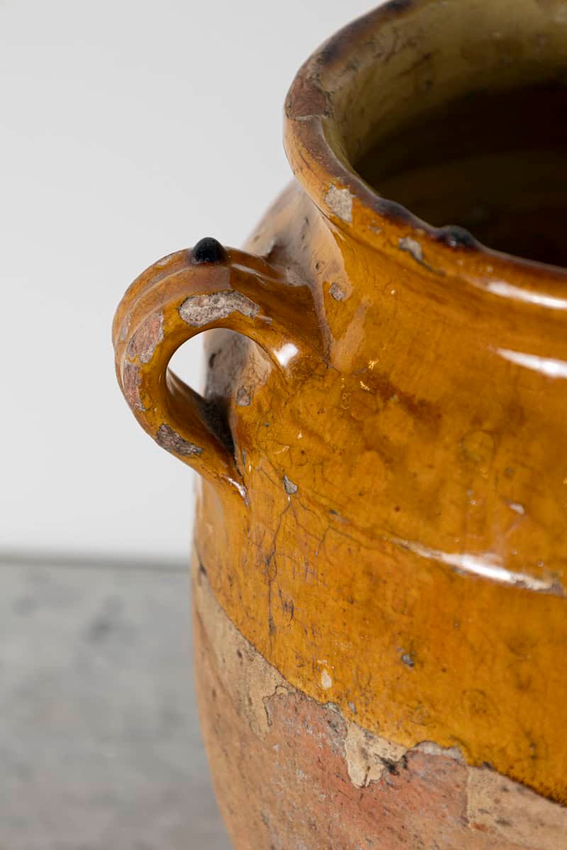 19th Century French Provincial Glazed Pottery Vessel - JAA