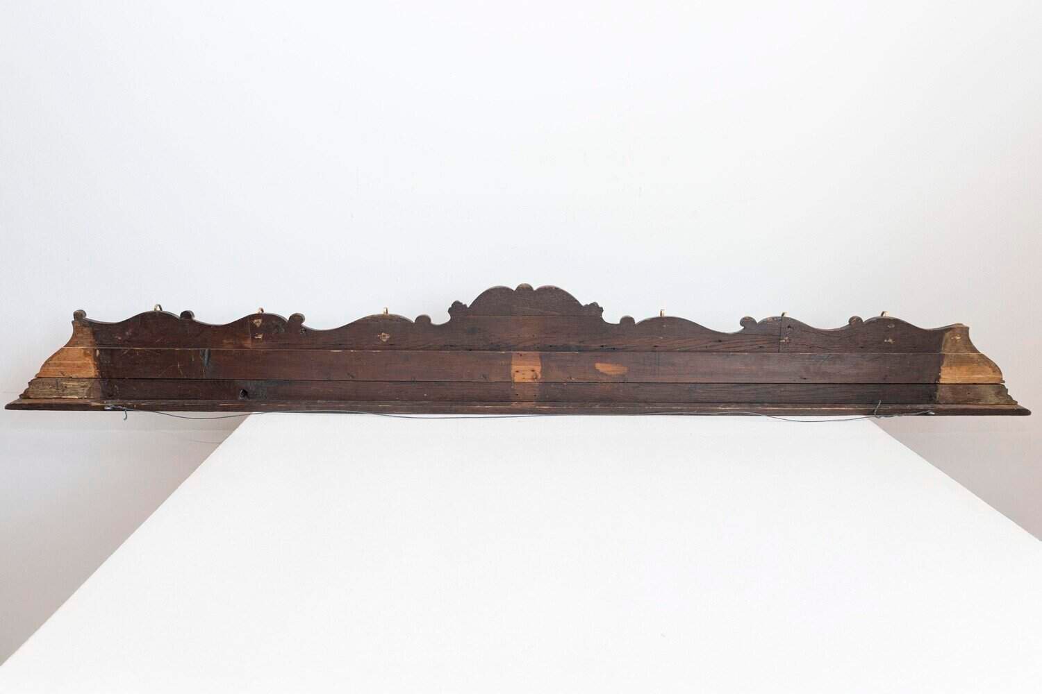 French 19th Century Wooden Rack with Carved Ribbon-Tied Quiver and Arrows - JAA