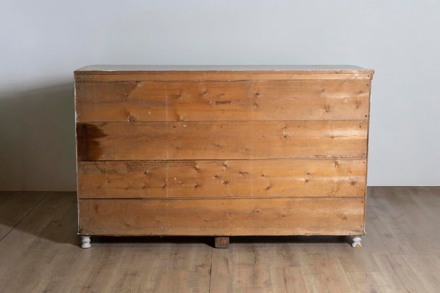 1830s Swedish Grey Painted Sideboard with Single Drawer over Two Doors - JAA
