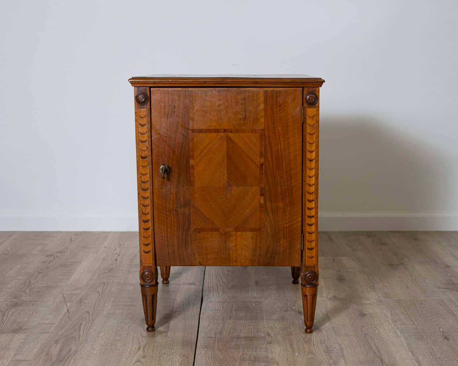 Louis XVI inlaid nightstand, Italy, early nineteenth century - JAA